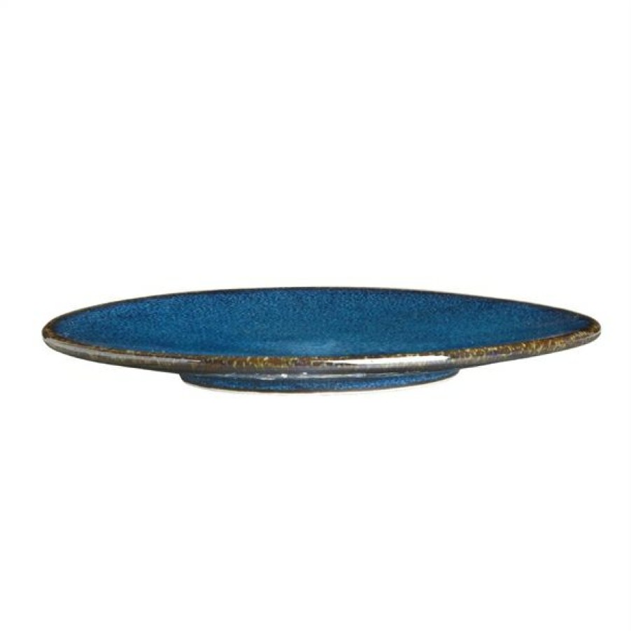 Crockery * | Typical Style Rene Ozorio Wabi Sabi Coupe Plates Indigo 152Mm (Pack Of 12)