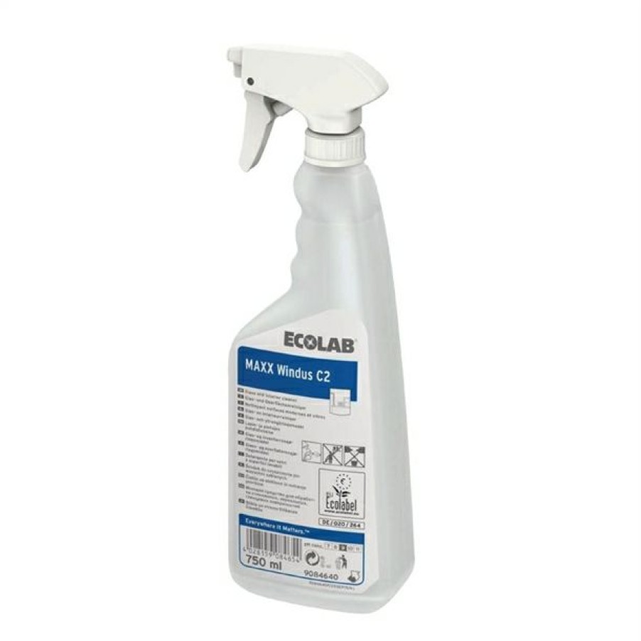 Consumables * | Top Sell Ecolab Maxx Windus C2 Toilet Glass & Surface Cleaner (12X750Ml)