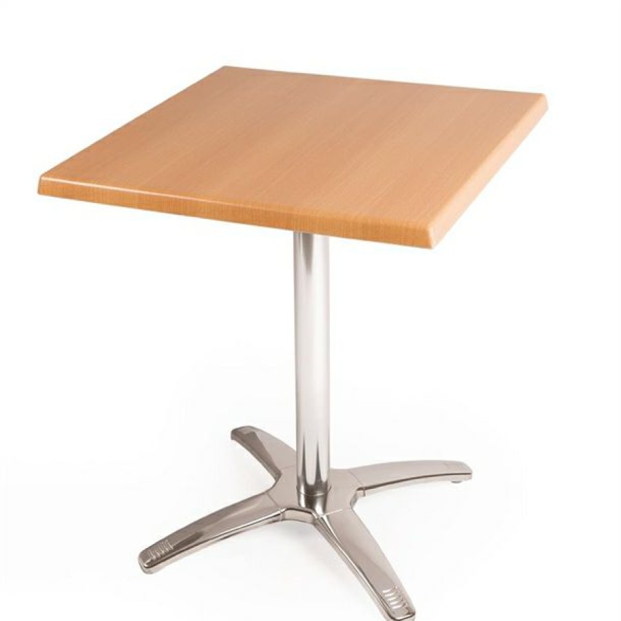 Furniture * | Outlet Bolero Square Beech Tabletop And Base