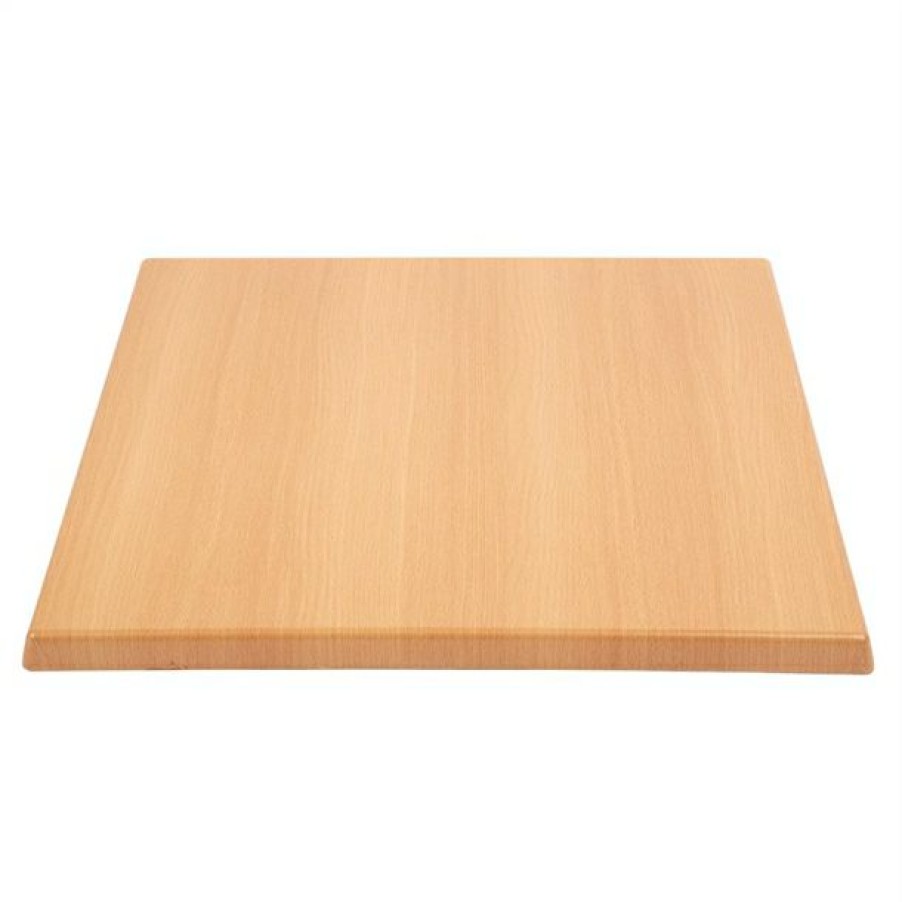 Furniture * | Outlet Bolero Square Beech Tabletop And Base