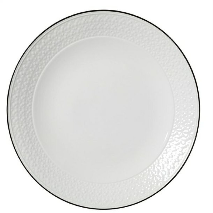 Crockery * | Discount Sale Steelite Bead Black Band Coupe Plates 285Mm (Pack Of 6)