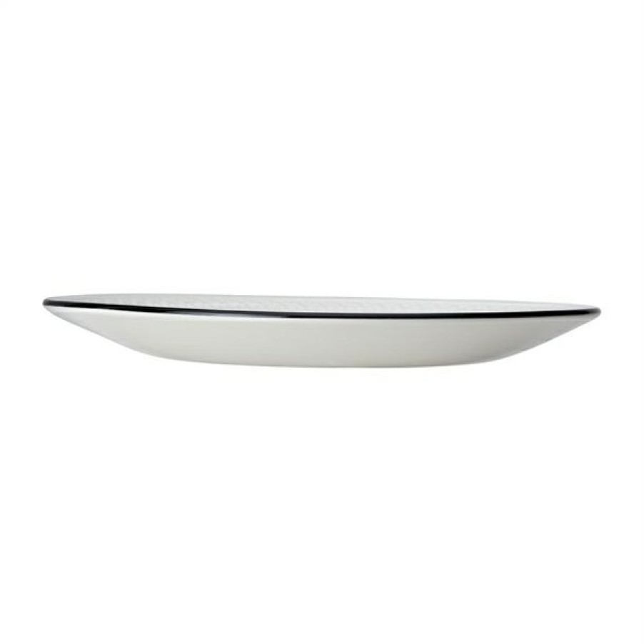 Crockery * | Discount Sale Steelite Bead Black Band Coupe Plates 285Mm (Pack Of 6)