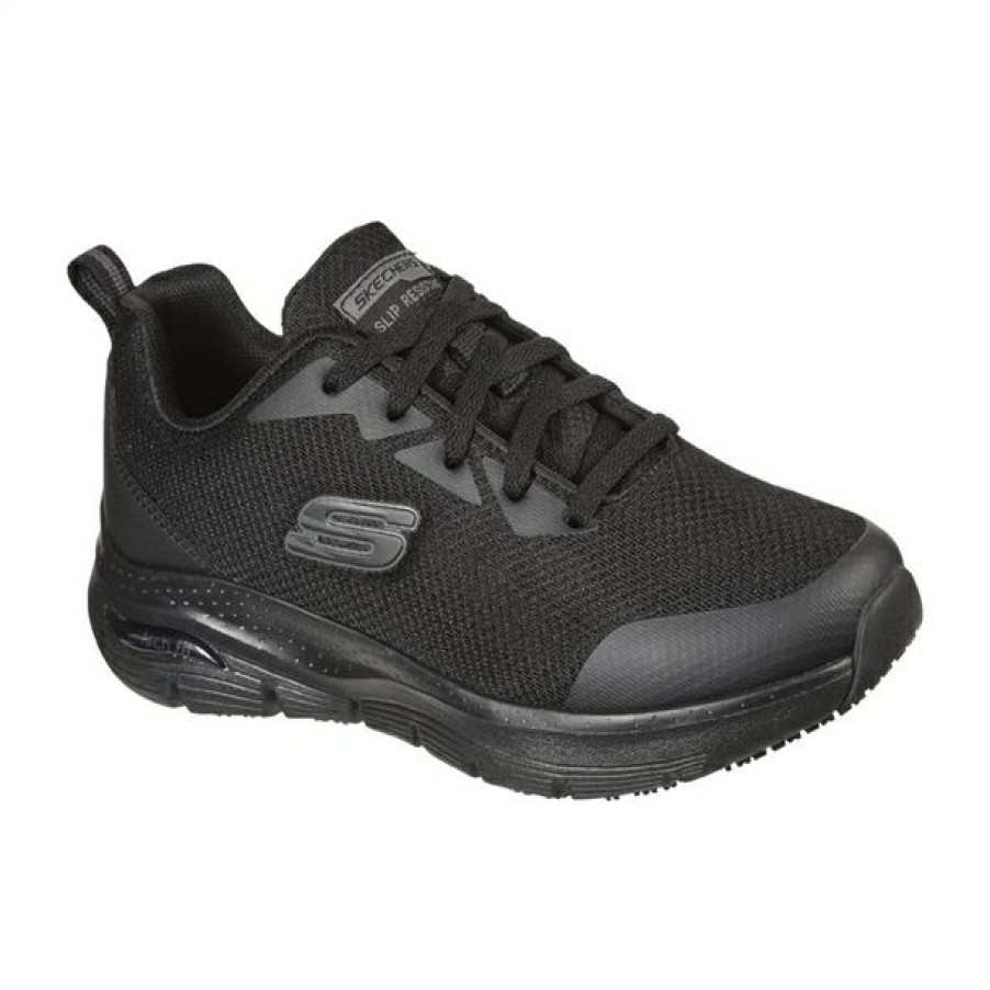 Chefs Clothing Aprons Footwear * | Discount Skechers Work Womens Slip Resistant Arch Fit Trainer