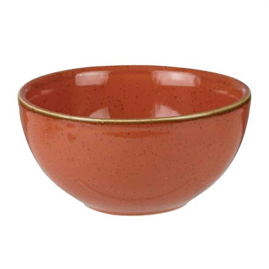 Crockery * | Excellent Quality Churchill Stonecast Spiced Orange Soup Bowls 132Mm (Pack Of 12)