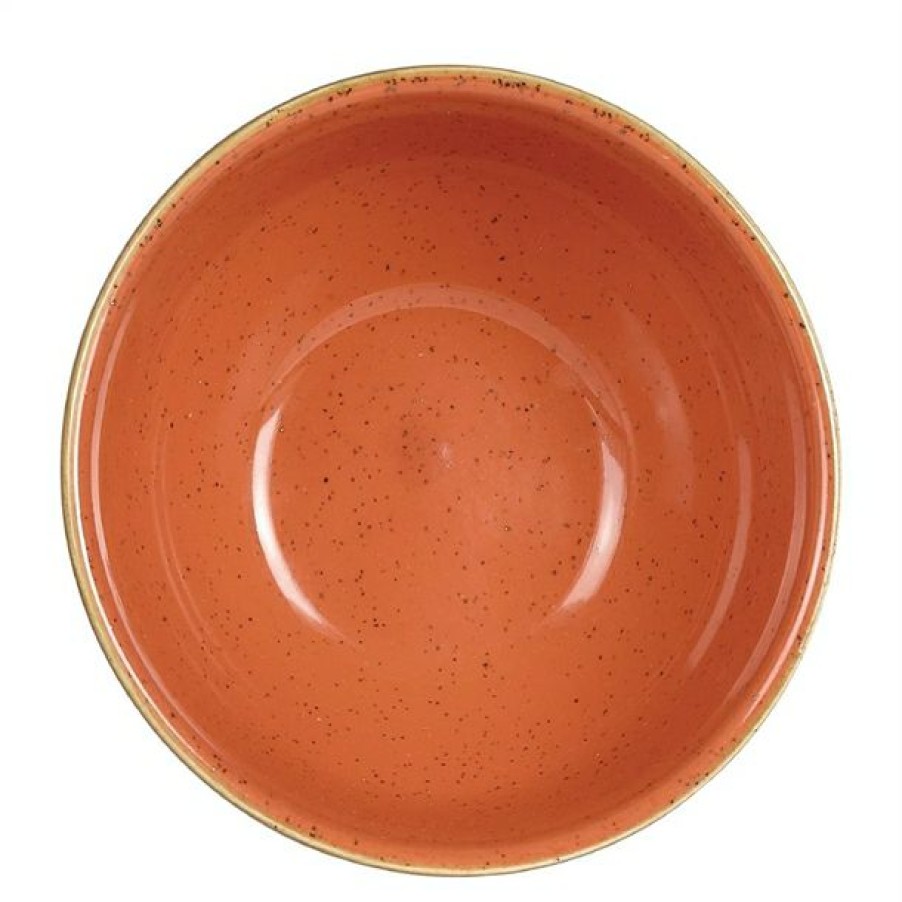 Crockery * | Excellent Quality Churchill Stonecast Spiced Orange Soup Bowls 132Mm (Pack Of 12)