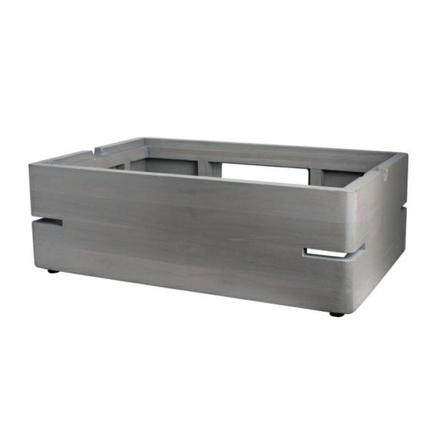 Crockery * | Low Price Steelite Fusion Buffet Riser Gastronorm 1/1 Grey Wash