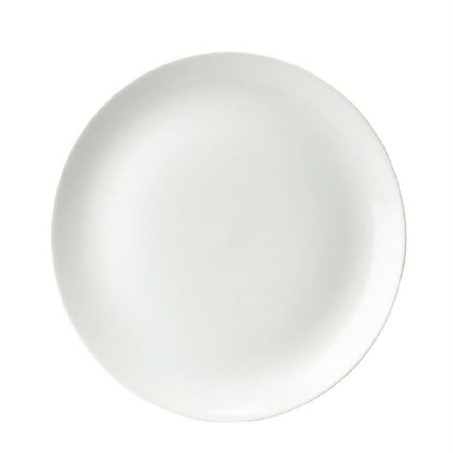 Crockery * | Free Delivery Churchill Evolve Coupe Plates White 217Mm (Pack Of 12)