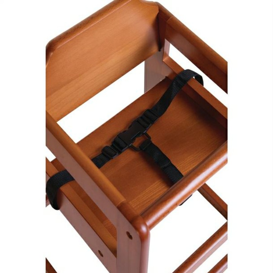 Furniture * | Hot Sale Bolero Wooden Highchair Dark Wood Finish