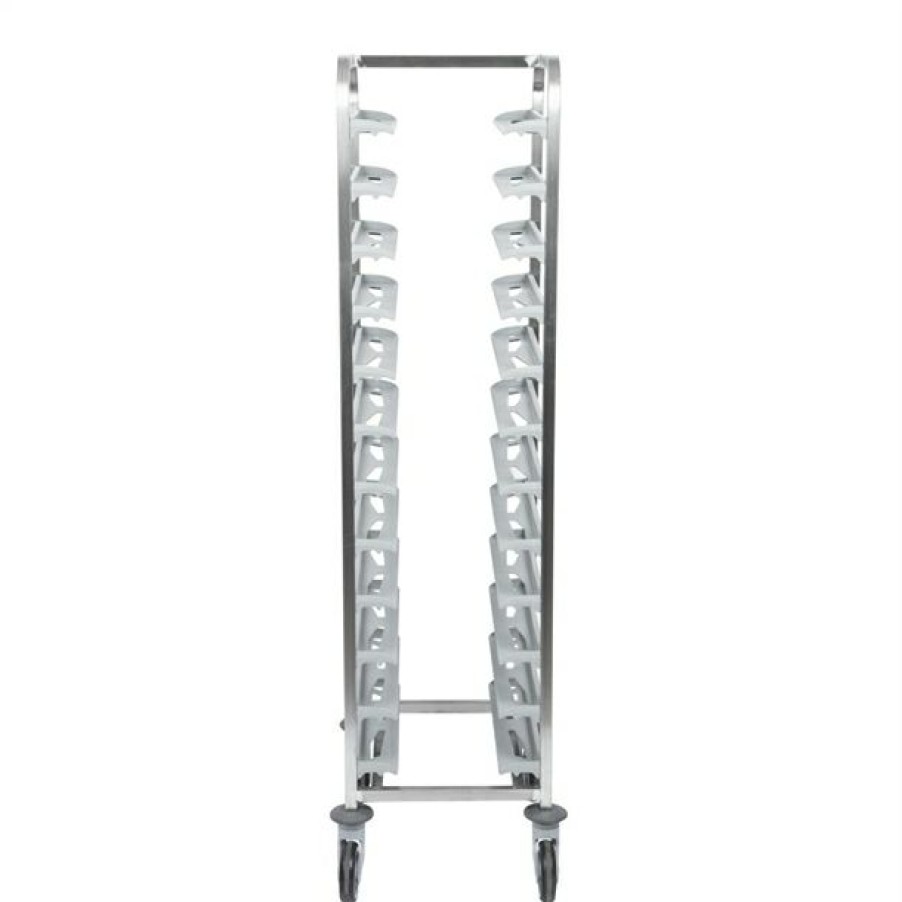 Furniture * | Outlet Matfer Bourgeat 12 Tray Cafeteria Trolley Grey