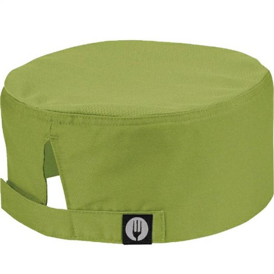 Chefs Clothing Aprons Footwear * | Bestsellers Chef Works Cool Vent Beanie Lime