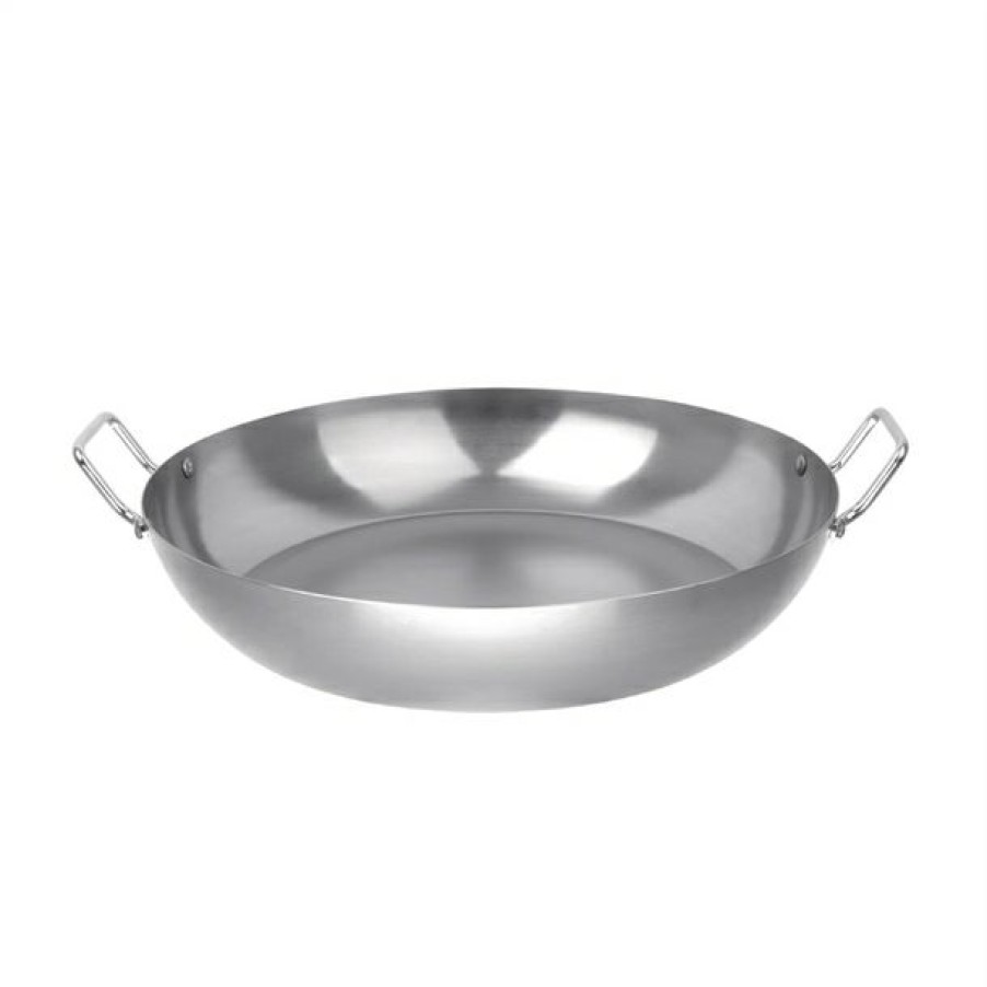 Kitchenware & Knives * | Quality Guarantee Vogue Carbon Steel Paella Pan 400Mm