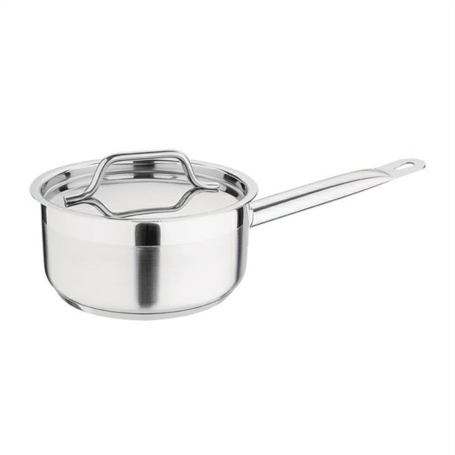 Kitchenware & Knives * | Best Sale Nisbets Essentials Stainless Steel Saucepan 1500Ml