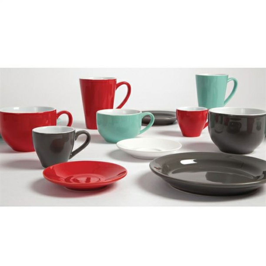 Crockery * | Outlet Olympia Cafe Latte Cup Red 340Ml 11.5Fl Oz (Box 12)