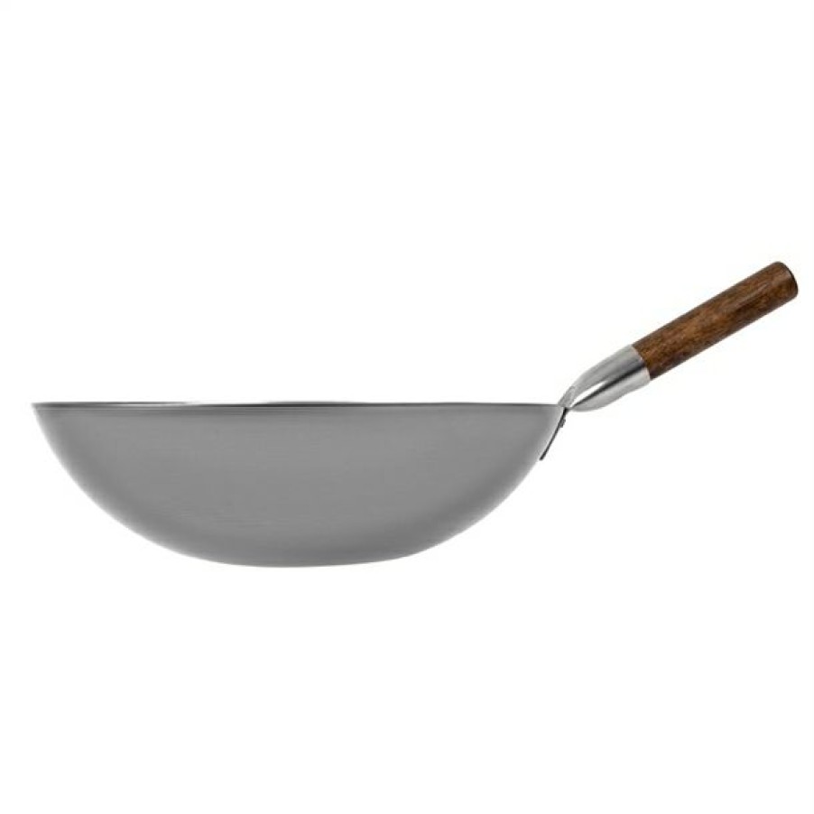 Kitchenware & Knives * | Exquisite Gifts London Wok Round Bottom Wok 380Mm