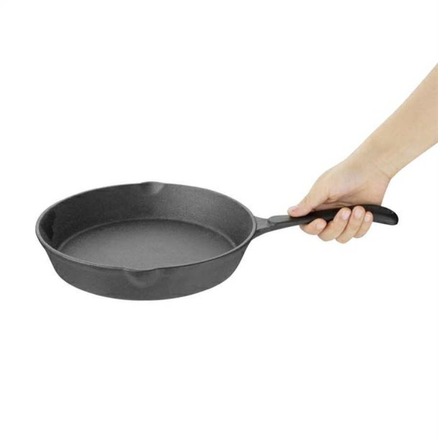 Kitchenware & Knives * | Excellent Vogue Round Cast Iron Skillet Pan 255Mm