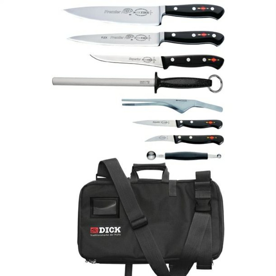 Kitchenware & Knives * | Discount Dick 8 Piece Knife Set With Case