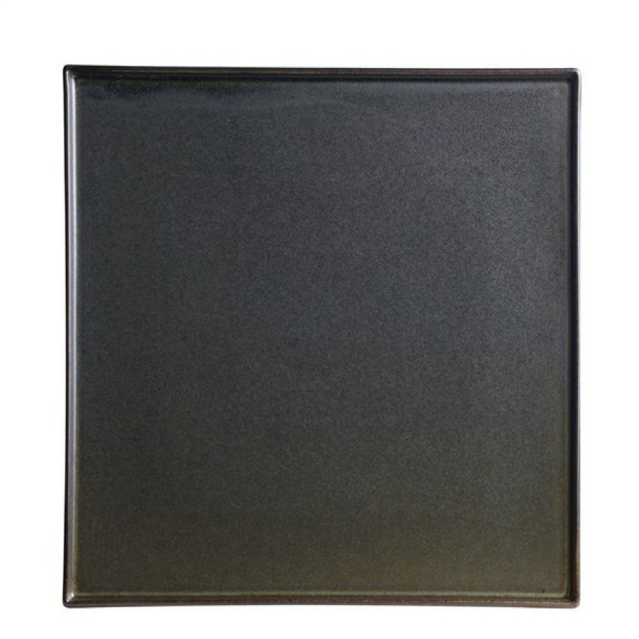 Crockery * | Bargain Sale Rene Ozorio Wabi Sabi Square Trays Slate 285Mm (Pack Of 6)