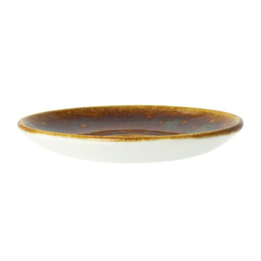 Crockery * | Typical Style Steelite Vesuvius Amber Saucers 125Mm (Pack Of 12)