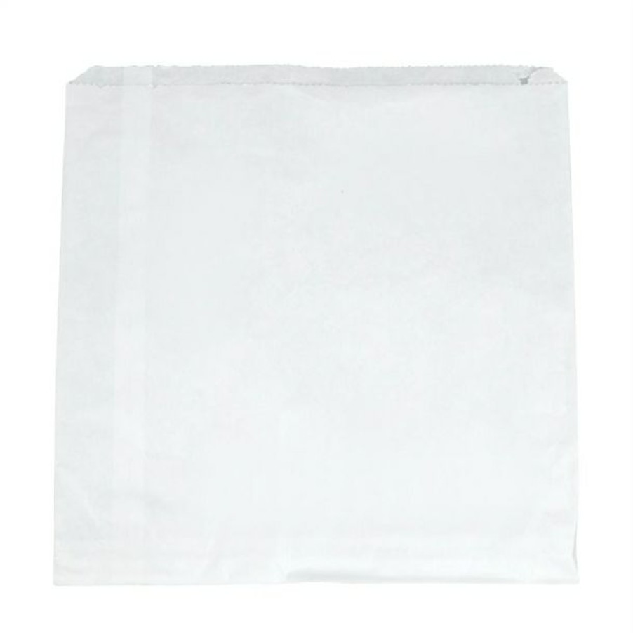 Consumables * | Quick Delivery Vegware Compostable Recycled Flat Sandwich Bags White (Pack Of 1000)