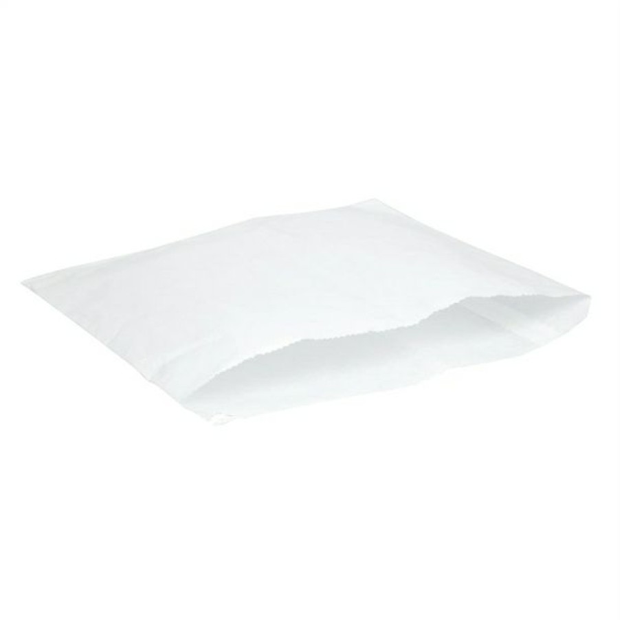 Consumables * | Quick Delivery Vegware Compostable Recycled Flat Sandwich Bags White (Pack Of 1000)