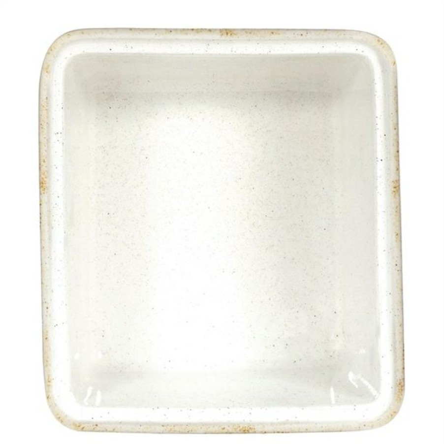 Crockery * | Bargain Sale Churchill Stonecast Hints Small Casserole Dishes Barley White 194Mm