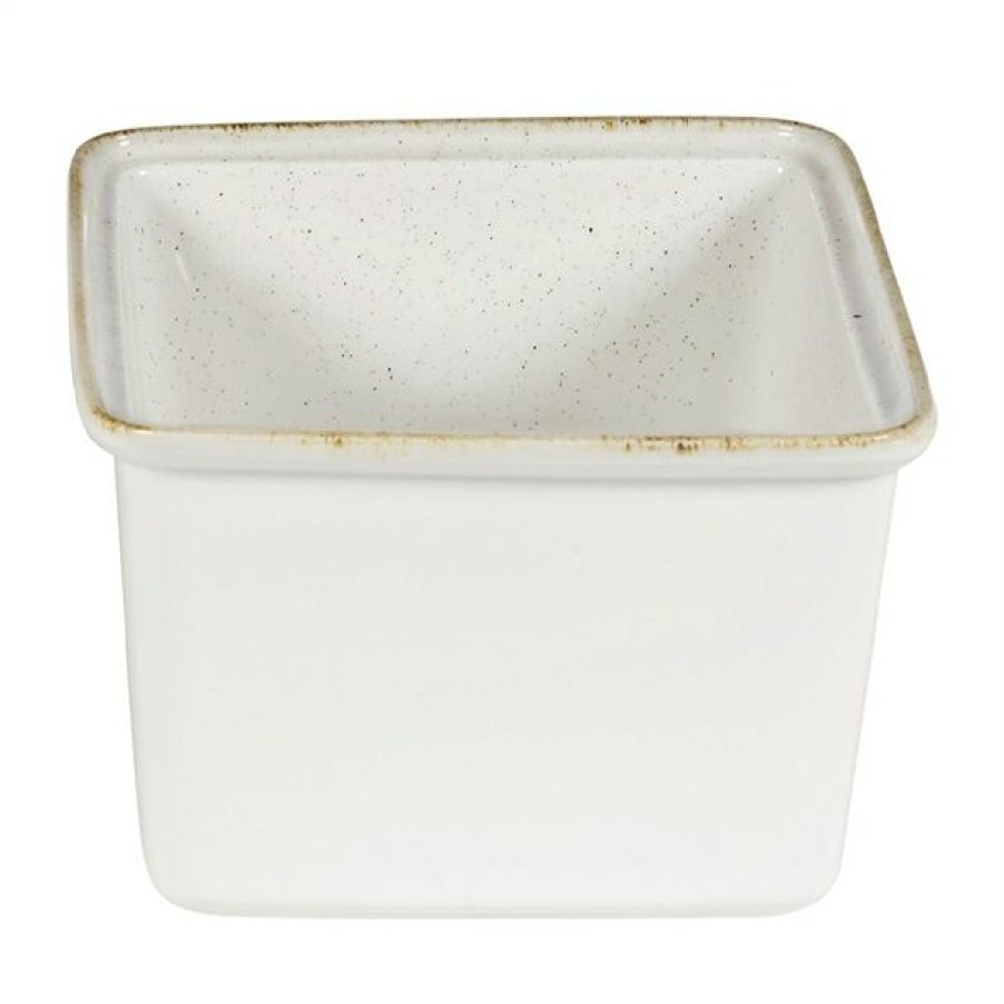 Crockery * | Bargain Sale Churchill Stonecast Hints Small Casserole Dishes Barley White 194Mm