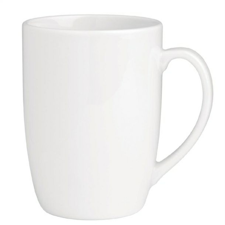 Crockery * | Hot Sale Royal Porcelain Classic White Mug 350Ml (Pack Of 12)