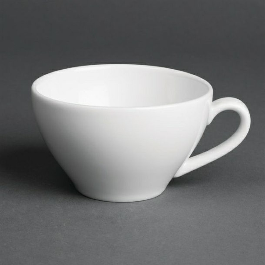 Crockery * | Discount Sale Royal Porcelain Classic White Tea Cups 230Ml (Pack Of 12)