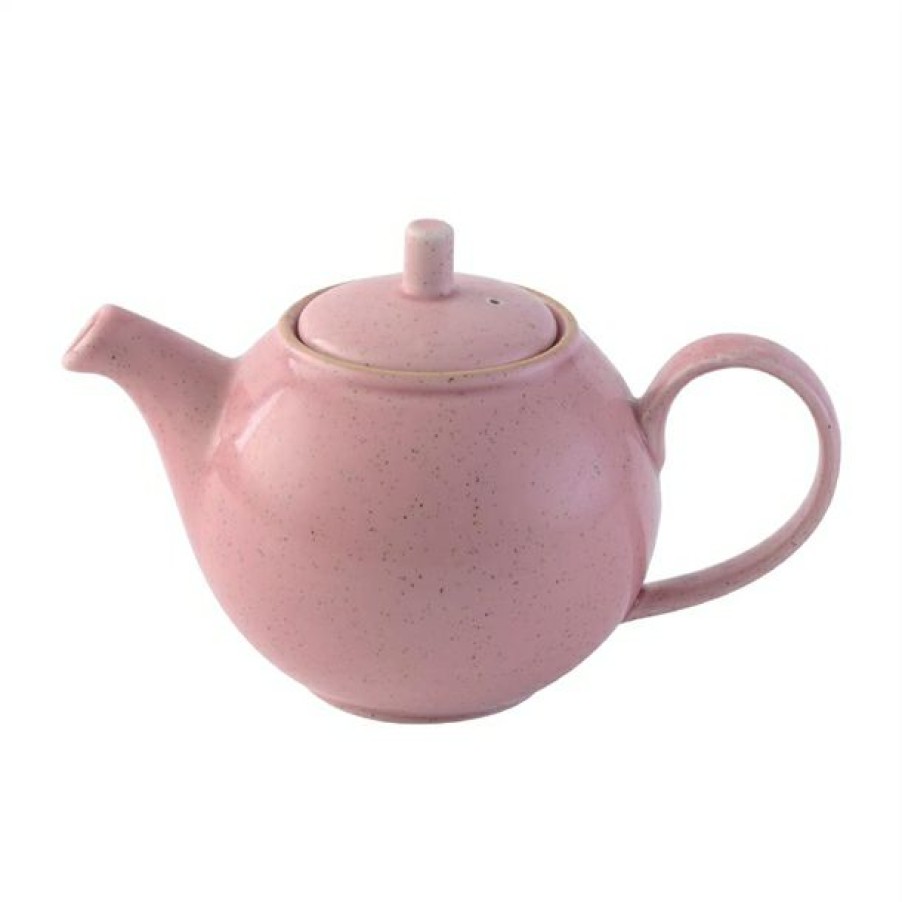 Crockery * | Sale Churchill Stonecast Petal Pink Replacement Lid (Pack Of 6)