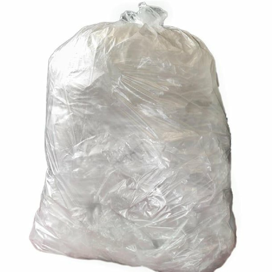 Consumables * | Quick Delivery Jantex Heavy Duty Recycled Bin Bag 18Kg 120Ltr Clear (Pack Of 100)