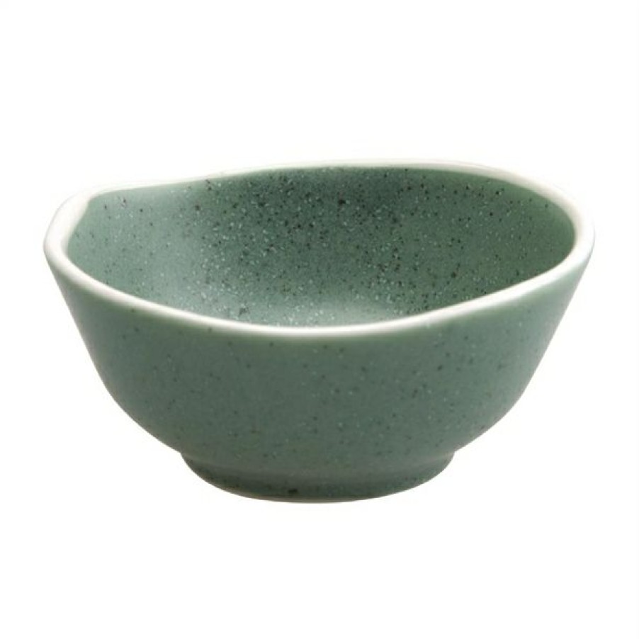 Crockery * | Sale Olympia Chia Dipping Dishes Green 80Mm (Pack Of 12)