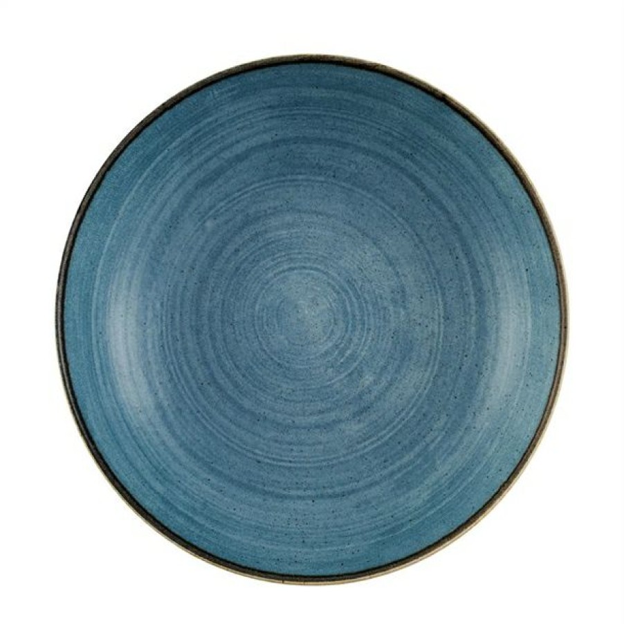 Crockery * | Latest Fashion Churchill Stonecast Raw Evolve Coupe Bowls Teal 248Mm (Pack Of 12)