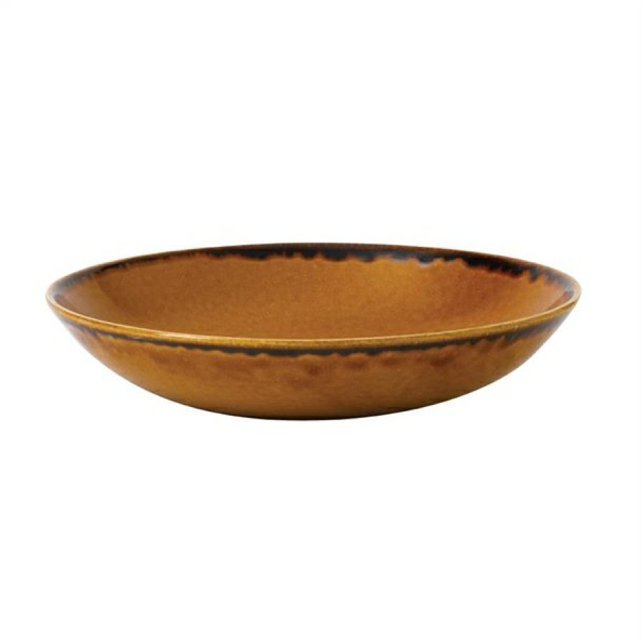 Crockery * | High Quality Dudson Harvest Evolve Coupe Bowls Brown 182Mm (Pack Of 12)