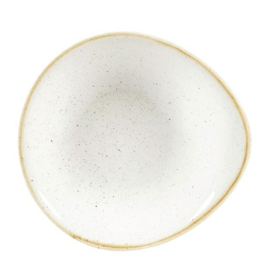 Crockery * | Free Delivery Churchill Stonecast Round Dishes Barley White 160Mm (Pack Of 12)