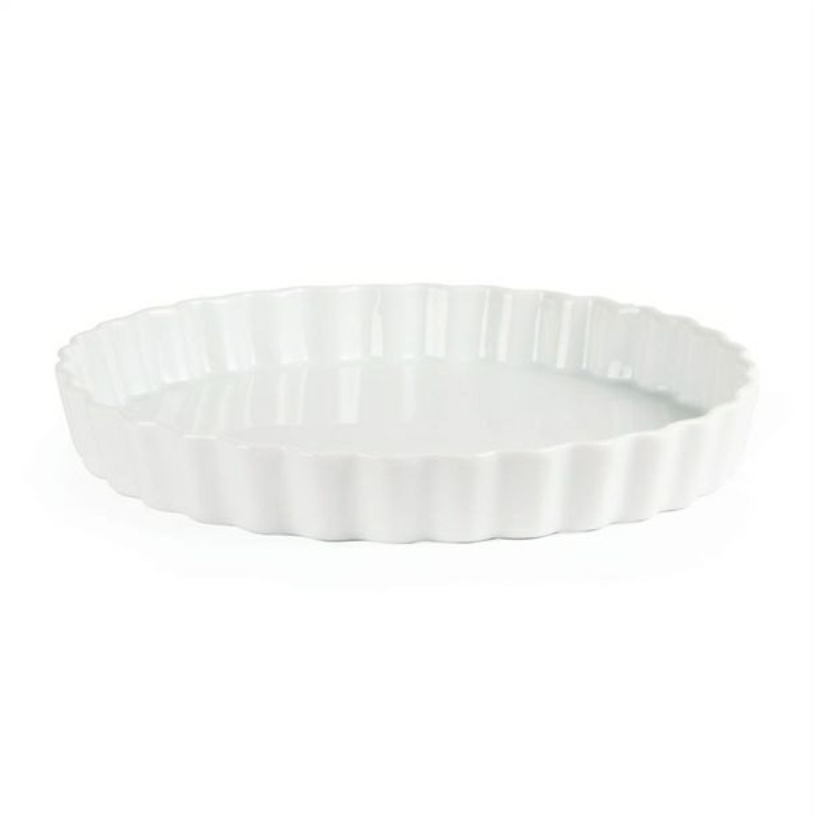 Kitchenware & Knives * | Reliable Quality Olympia Whiteware Flan Dishes 265Mm (Pack Of 6)