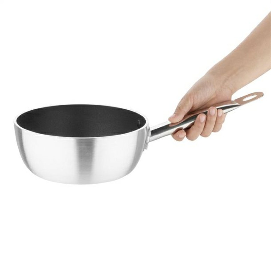 Kitchenware & Knives * | Low Price Vogue Non Stick Induction Flared Saute Pan 200Mm