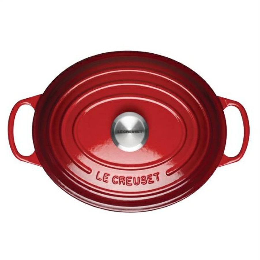 Kitchenware & Knives * | Low Price Le Creuset Cast Iron Oval Casserole Cerise