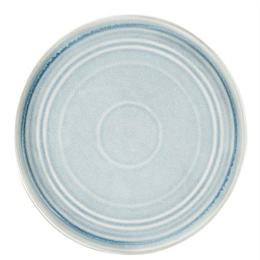 Crockery * | Tendy Style Olympia Cavolo Ice Blue Flat Round Plate 270Mm (Box 4)