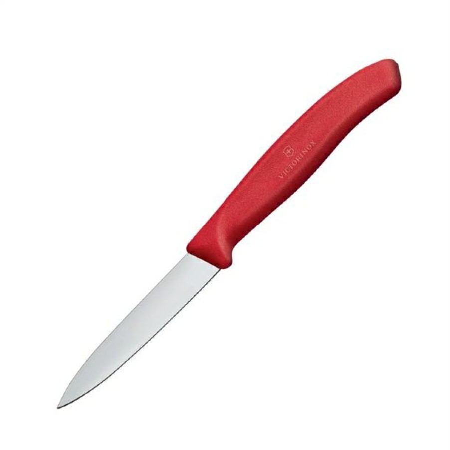 Kitchenware & Knives * | Discount Online Victorinox Paring Knife Pointed Tip 8Cm Red