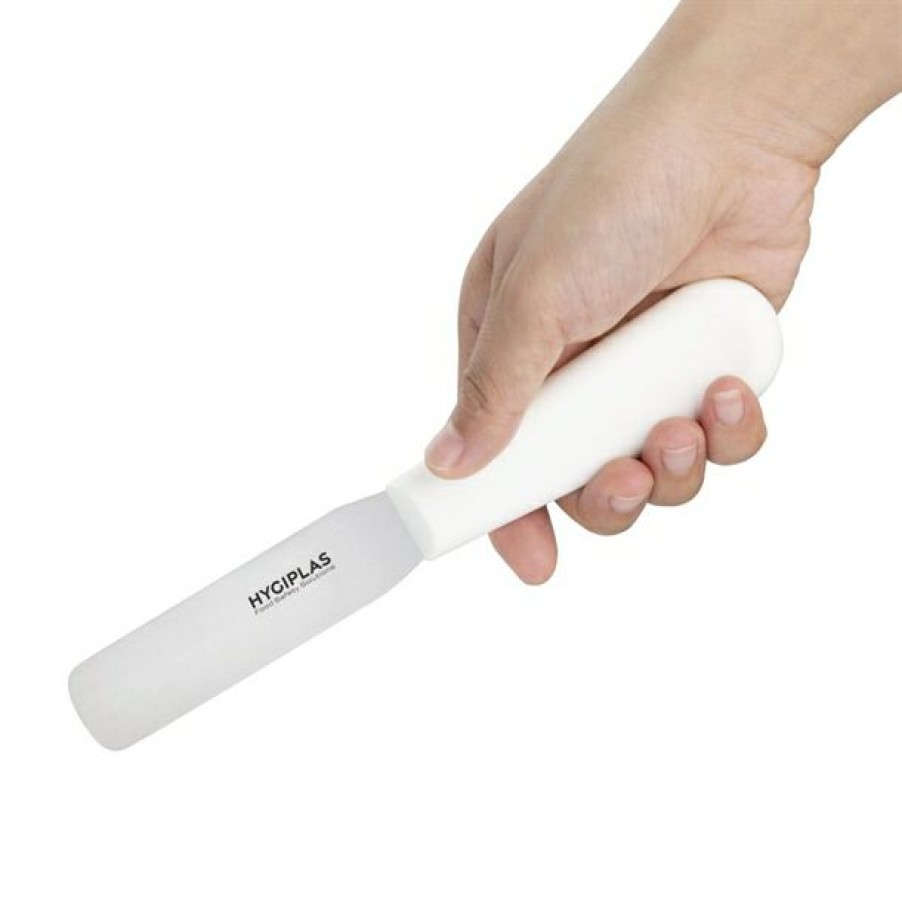 Kitchenware & Knives * | Promotion Hygiplas Straight Blade Palette Knife White 10Cm