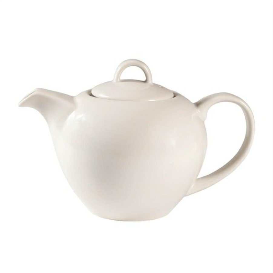 Crockery * | Discount Churchill Profile Elegant Teapots White 15Oz 426Ml (Pack Of 4)