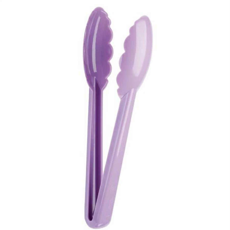 Kitchenware & Knives * | Outlet Mercer Culinary Utility Tongs Allergen Purple 9.5