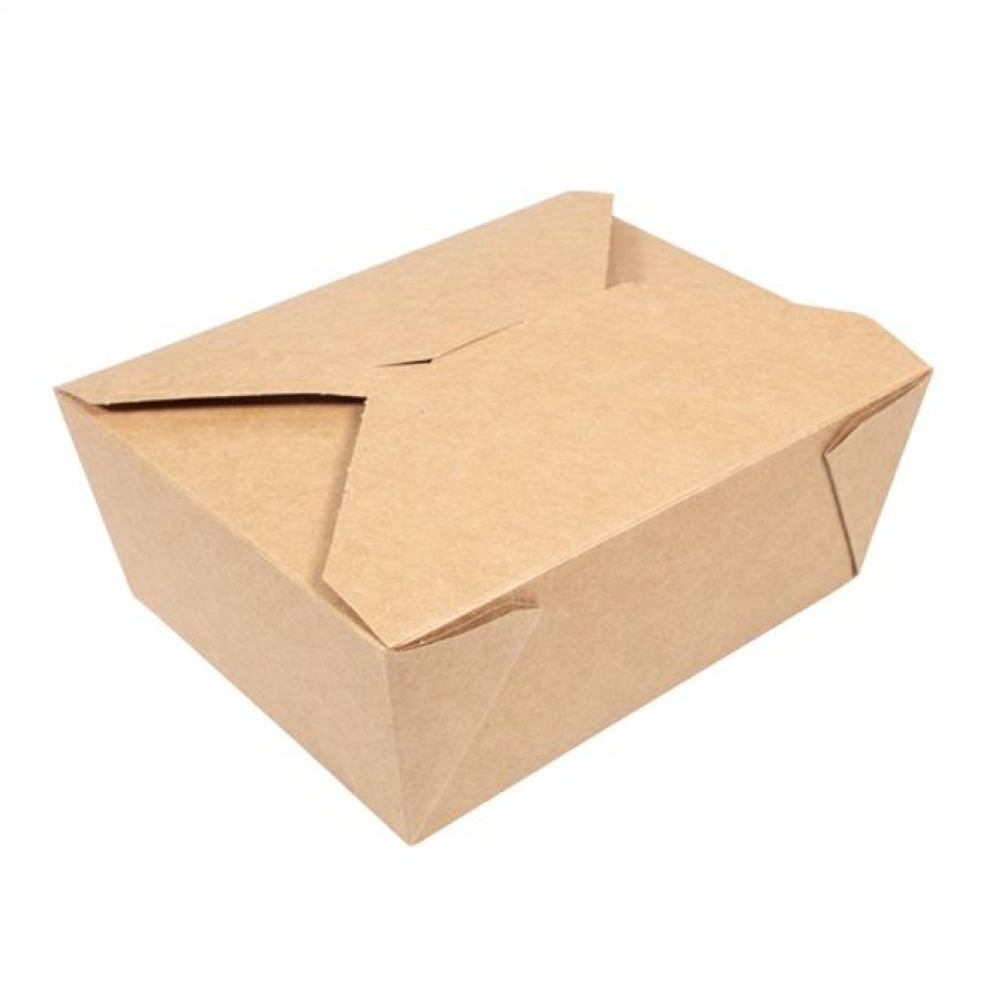 Consumables * | Bargain Sale Vegware Compostable Paperboard Food Boxes No.8 1300Ml / 46Oz (Pack Of 300)