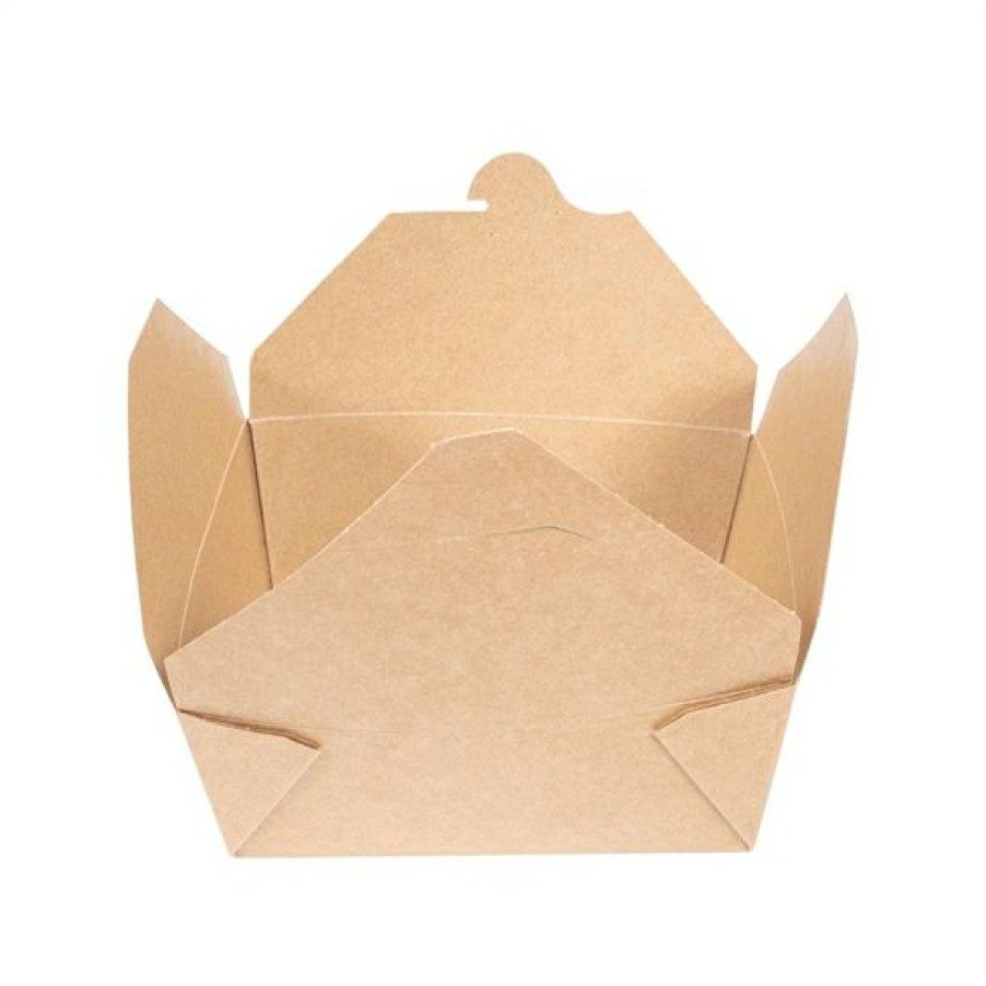 Consumables * | Bargain Sale Vegware Compostable Paperboard Food Boxes No.8 1300Ml / 46Oz (Pack Of 300)