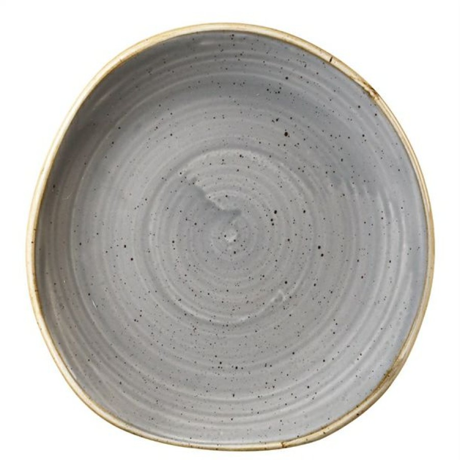 Crockery * | Discount Online Churchill Stonecast Round Plate Peppercorn Grey 186Mm (Pack Of 12)