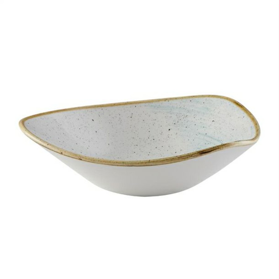 Crockery * | Excellent Quality Churchill Stonecast Accents Lotus Bowl Duck Egg 229Mm (Pack Of 12)