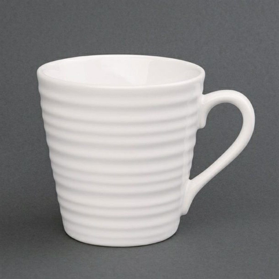 Crockery * | Free Delivery Olympia Cafe Aroma Mug White 340Ml 11.5Fl Oz (Box 6)