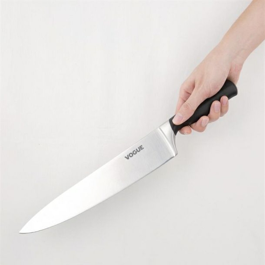 Kitchenware & Knives * | Top Sell Vogue Soft Grip Chefs Knife 25.5Cm