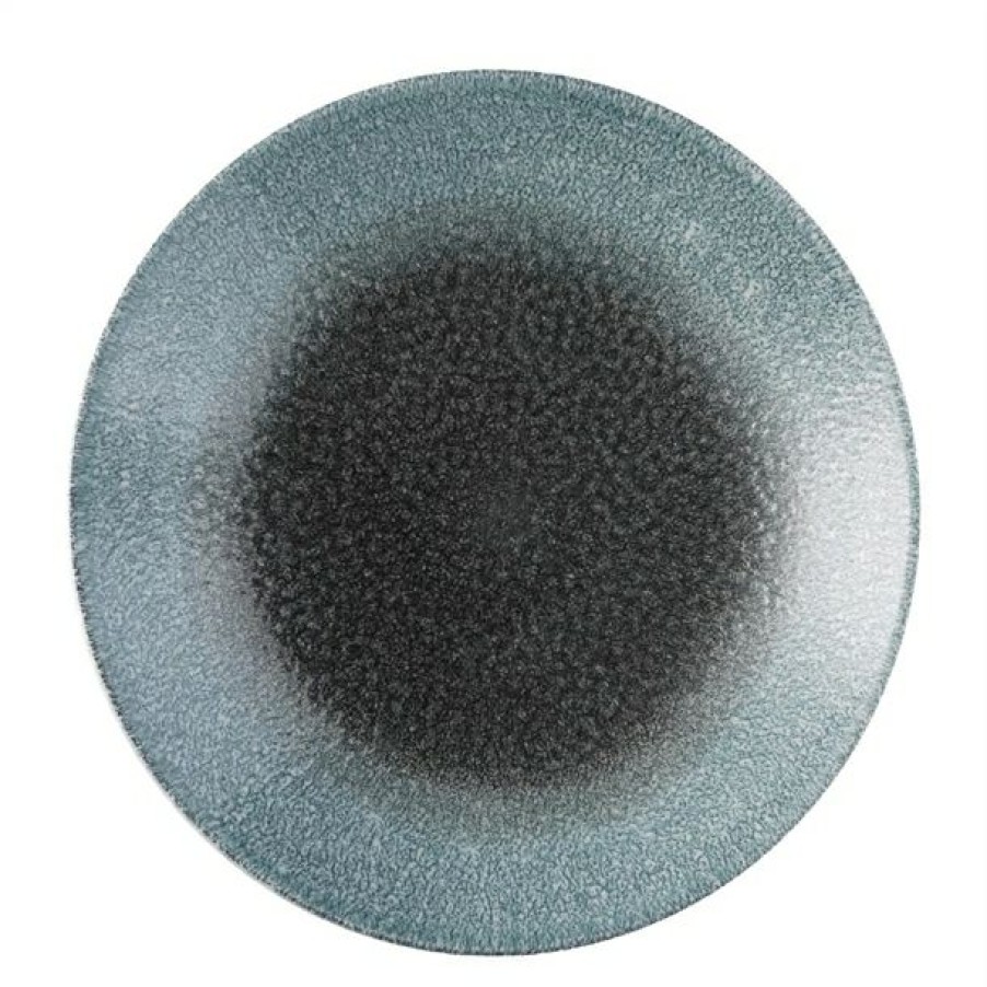 Crockery * | Discount Online Churchill Raku Duo Evolve Coupe Plate Topaz Quartz 260Mm (Pack Of 12)