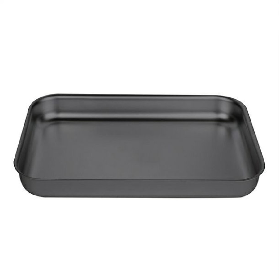 Kitchenware & Knives * | Bargain Sale Vogue Anodised Aluminium Bakewell Pan 320Mm